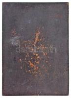 1939. "Kispest a Magyar Sportért" egyoldalas öntött Br plakett, "PÁLYAAVATÁS 1939. VI...