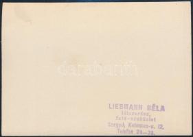 1935 Liebmann Béla (1899-1996): Pietro Mascagni (1863-1945) zeneszerző, karmester szegedi fellépésén...