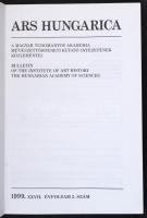 Ars Hungarica XXV. évf. 1997/1-2., és XXVII. évf. 1999/1-2. Szerk.: Timár Árpád. Kiadói papírkötések...