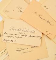 cca 1930 65 db különféle névjegykártya (Weisz Lipót, Freund István, stb.), érdekes, átnézésre érdeme...