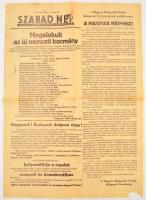 1956 a Szabad Nép okt. 27-i lapszáma, érdekes aktuális forradalmi hírekkel