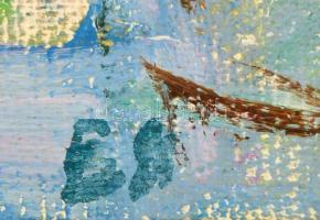 Jahcsenko jelzéssel: Hegyvidéki táj. Olaj, vászon-karton, keretben, 28×48 cm