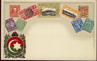 1936 Stamps of Crete, coat of arms, litho