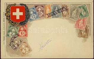 Stamps of Switzerland, coat of arms, Emb. litho (pinholes)