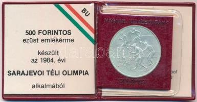 1984. 500Ft Ag Sarajevoi Téli Olimpia eredeti tokban, tanúsítvánnyal T:BU Adamo EM76