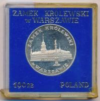 Lengyelország 1975. 100Zl Ag A varsói királyi palota eredeti plasztik tokban T:PP, 1 Poland 1975. 100 Zlotych Ag Royal Castle in Warsaw in original plastic case C:PP, UNC Krause Y#76
