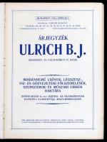 Ulrich B. J. árjegyzéke, műszaki cikkek, vászonkötésben, gerince hiányzik