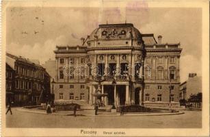 1916 Pozsony, Pressburg, Bratislava; Városi színház / city theater (fa)