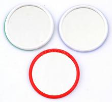 3 db retro kézi tükör balatoni és budapesti látképekkel