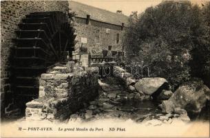 Pont-Aven, Le grand Moulin du Port / harbour, watermill