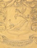 A szeleckei és boczonádi Szeleczky család címerének terve. Szeleczky Zita színésznő családi címeréne...