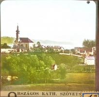 Uránia Szemléltető Taneszközök Gyára üvegdiák , vegyes témában, 70 db, 8×8 cm