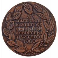 Iván István (1905-1968) 1960. "Holló László / A gyűjteményes kiállítás emlékérem debreceni tisz...