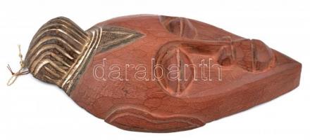 Faragott fa maszk, 27×14 cm