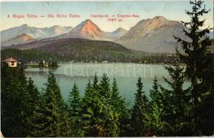 1915 Tátra, Magas Tátra, Vysoké Tatry; Csorba-tó / Strbské pleso / High Tatras, lake (EK)