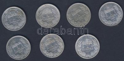 1893-1915. 1K Ag (7x) T:2,3