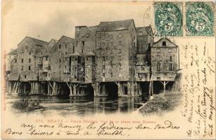 1903 Meaux, Vieux Moulins, Vue de la place Jean Bureau / old watermills. TCV card