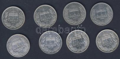 1893-1915. 1K Ag (8x) T:2,3