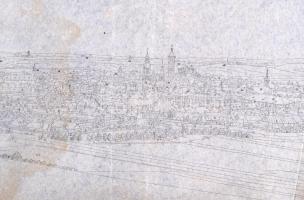 1840 Südöstliche Ansicht der Koenigliche Freystadt Oedenburg in Ungarn (nach Sigmond von Hárosy), ké...