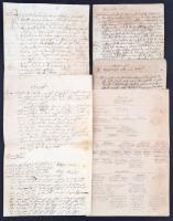 cca 1737-1818 A Boor család iratai, viaszpecsétes levelek, családfa, 58 db