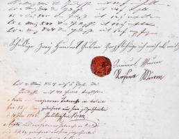 cca 1737-1818 A Boor család iratai, viaszpecsétes levelek, családfa, 58 db