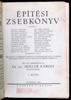 Möller Károly: Építési zsebkönyv. 1-2. Bp., 1934-1935, szerzői. Kicsit kopott vászonkötésben, jó áll...