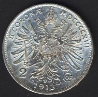 Ausztria 1913. 2K Ag T:2 apró ph.