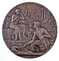 Belgium 1910. "Belga Numizmatikus Kongresszus" ezüstözött? emlékérem. Szign.: J. Jourdain ...