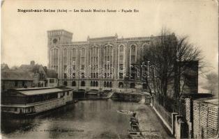 Nogent-sur-Seine, Les Grands Moulins Sassot, Facade Est / watermill