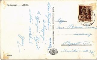 1943 Kőrösmező, Jaszinya, Jasina, Yasinia; látkép, vasútállomás. Kiadja Perl H. / general view, rail...