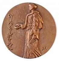 Váró Márton (1943-) 1970. "Dr. Jeney Endre" Br emlékplakett tokban (86mm) T:1-