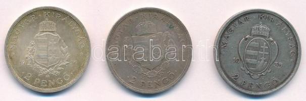 1935. 2P Ag "Pázmány" + 1935 2P Ag "Rákóczi" + 1936. 2P Ag "Liszt Ferenc&qu...