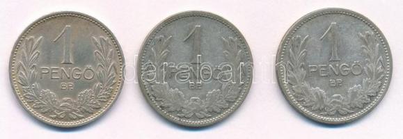 1926-1939. 1P Ag (3xklf) T:1-,2-,3  Adamo P6