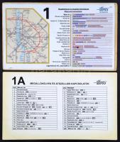 1-es és 1A villamosok táblái, 2 db, 31×50 cm