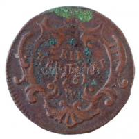 Ausztria 1761W 1kr Cu "Mária Terézia" T: 2- kis patina
Austria 1761W 1 Kreuzer Cu "M...