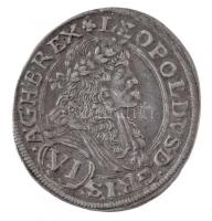 Ausztria 1674. 6kr Ag "I. Lipót" (2,59g) T:1-,2 Austria 1674. 6 Kreuzer Ag "Leopold I" (2,59g) C:AU,XF Krause KM#1185