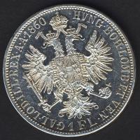 Ausztria 1860A 1Fl Ag T:2-