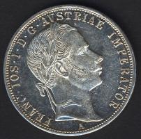 Ausztria 1860A 1Fl Ag T:2-