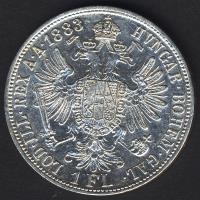 Ausztria 1883. 1Fl Ag T:2-