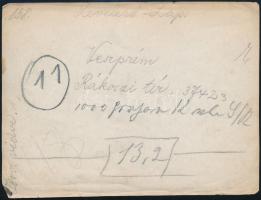 cca 1900 Veszprém, piac, fotó, sérüléssel, hátoldalon feliratozva, 11×15 cm