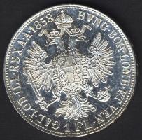 Ausztria/magyar verdejel 1858B 1Fl Ag T:2-