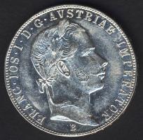 Ausztria/magyar verdejel 1858B 1Fl Ag T:2-