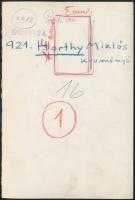 1940 Horthy Miklós  (1868-1957) kormányzó katonai egyenruhában, retusált fotó, 18×12 cm