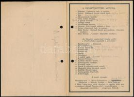 1945 Bajcsy-Zsilinszky Endre (1886-1944) politikus temetési meghívója és temetési programja, ceruzás...