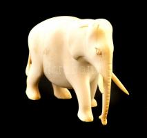 Faragott csont elefánt, jelzés nélkül, m:9 cm