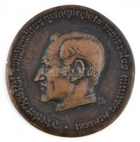 Madarassy Walter (1909-1994) ~1981. Kőszegi Tivadar numizmatikus / I. Ulászló emlékére Br emlékérem (67mm) T:2,2-