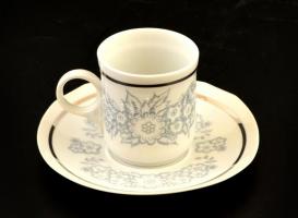 Jelzett szovjet mokkás csésze és alj ( 6db), hibátlan, jelzett, eredeti dobozában