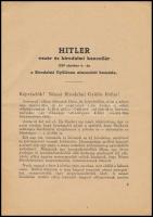 1939 Hitler vezér és birodalmi kancellár 1939 október 6.-án a Birodalmi Gyűlésen elmondott beszéde. ...