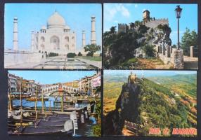 80 db MODERN külföldi városképes lap / 80 MODERN European and Worldwide town-view postcards