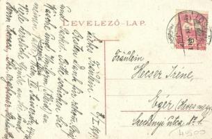 1917 Losonc, Lucenec; Vásár tér az Apolló mozgószínházzal, üzletek / market square, cinema, shops  (...